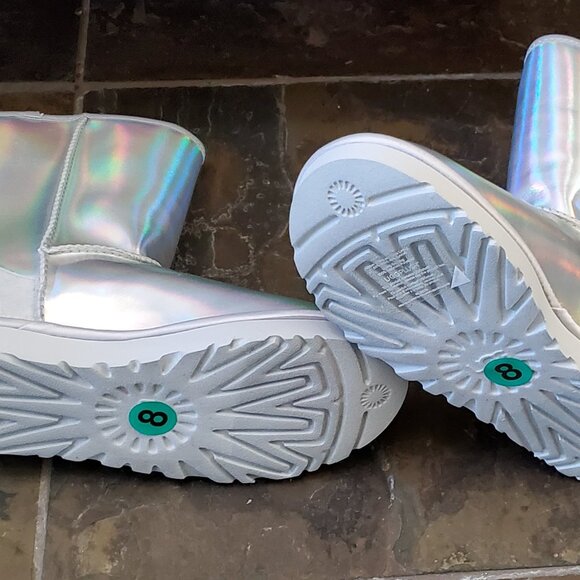 Silver Ugg Short Boots - Picture 4 of 4